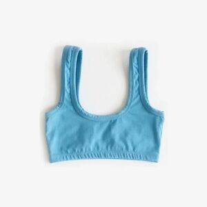 ARQ 2X Wide Strap Baby Blue Cotton Bralette